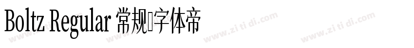 Boltz Regular 常规字体转换